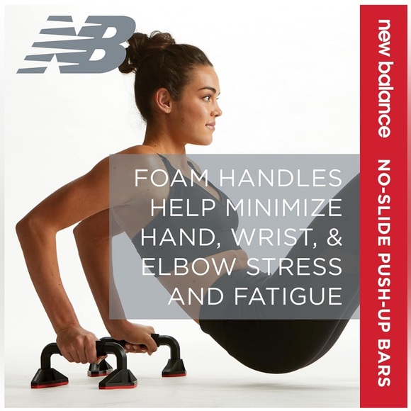 New Balance Push Up Bars for Men & Women - No-Slide Push Up Bar - Picture 3 of 6